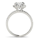 Cushion Cut Halo Pavé Engagement Ring