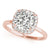 Cushion Cut Halo Engagement Ring