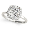 Cushion Cut Halo Engagement Ring DiamondStatus