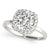 Cushion Cut Halo Engagement Ring