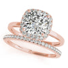 Cushion Cut Halo Engagement Ring DiamondStatus