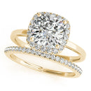 Cushion Cut Halo Engagement Ring