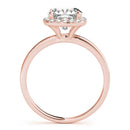 Cushion Cut Halo Engagement Ring