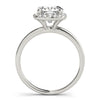 Cushion Cut Halo Engagement Ring DiamondStatus