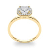 Cushion Cut Halo Engagement Ring DiamondStatus