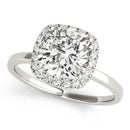 Cushion Cut Halo Engagement Ring