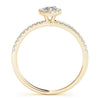 Marquise Cut Halo Pavé Engagement Ring DiamondStatus