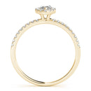 Marquise Cut Halo Pavé Engagement Ring