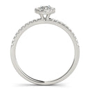 Marquise Cut Halo Pavé Engagement Ring