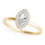 Marquise Cut Halo Engagement Ring