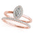 Marquise Cut Halo Engagement Ring