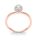 Marquise Cut Halo Engagement Ring