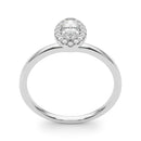 Marquise Cut Halo Engagement Ring