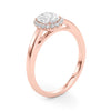 Oval Cut Halo Engagement Ring DiamondStatus