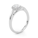 Oval Cut Halo Engagement Ring