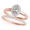 Oval Cut Halo Engagement Ring DiamondStatus