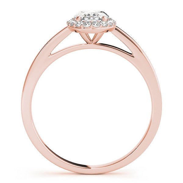 Oval Cut Halo Engagement Ring