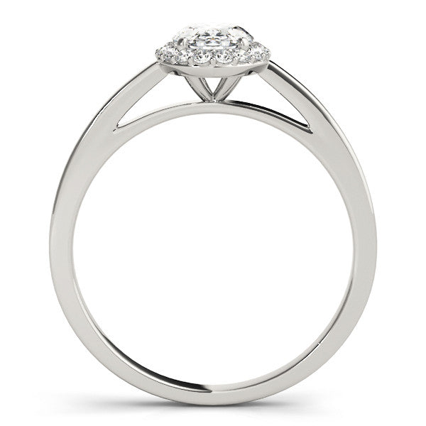 Oval Cut Halo Engagement Ring