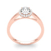 Oval Cut Halo Engagement Ring DiamondStatus