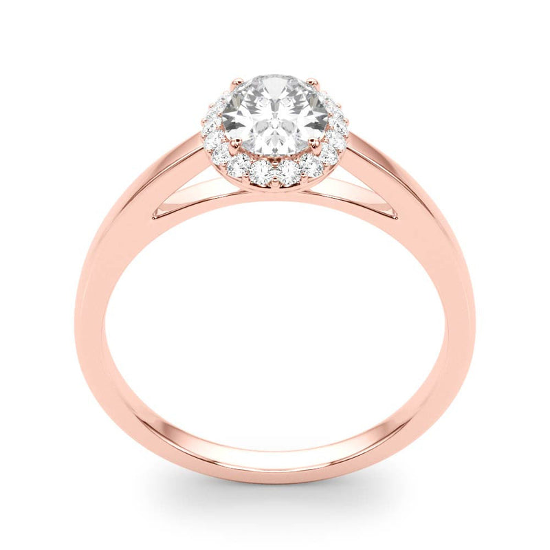 Oval Cut Halo Engagement Ring