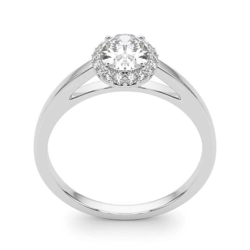Oval Cut Halo Engagement Ring