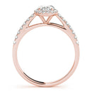 Oval Cut Halo Pavé Engagement Ring