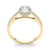 Oval Cut Halo Pavé Engagement Ring