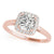 Cushion Cut Halo Engagement Ring