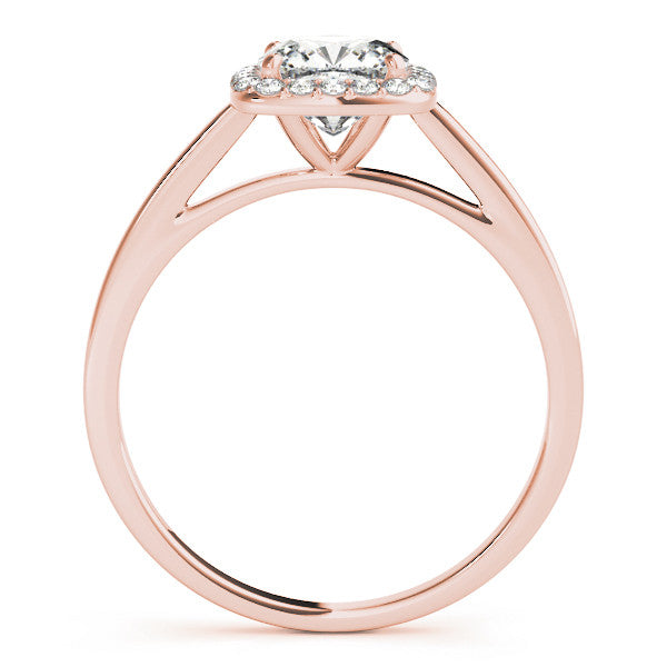 Cushion Cut Halo Engagement Ring