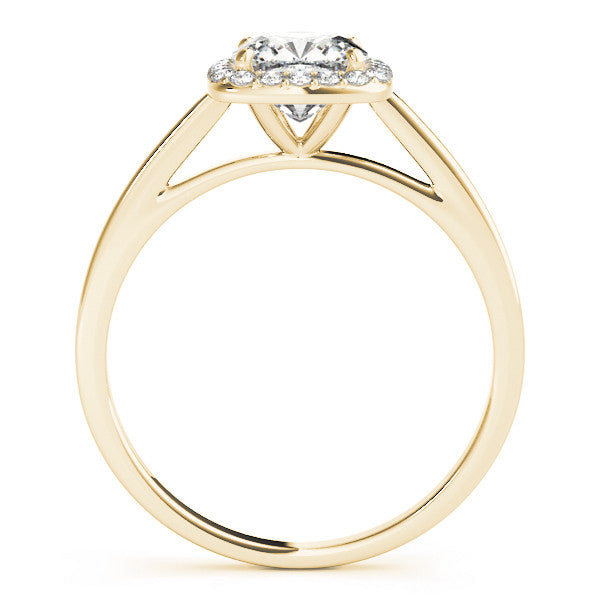 Cushion Cut Halo Engagement Ring