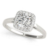 Cushion Cut Halo Engagement Ring DiamondStatus
