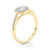 Cushion Cut Halo Pavé Engagement Ring