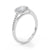 Cushion Cut Halo Pavé Engagement Ring