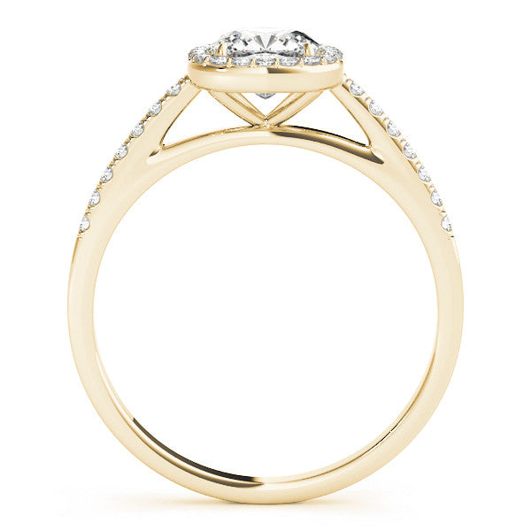 Cushion Cut Halo Pavé Engagement Ring