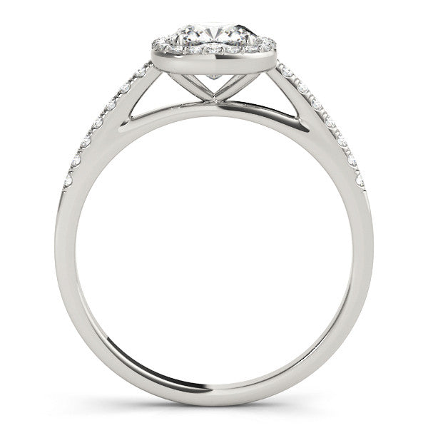 Cushion Cut Halo Pavé Engagement Ring