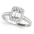 Emerald Cut Halo Pavé Engagement Ring