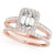 Emerald Cut Halo Pavé Engagement Ring