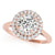 Round Cut Double Halo Engagement Ring
