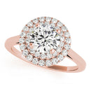 Round Cut Double Halo Engagement Ring