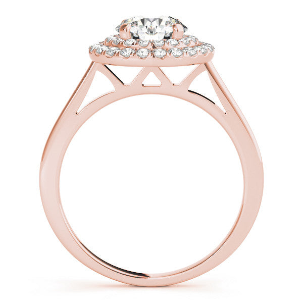 Round Cut Double Halo Engagement Ring