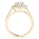 Round Cut Double Halo Engagement Ring