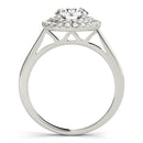 Round Cut Double Halo Engagement Ring