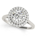 Round Cut Double Halo Engagement Ring