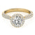 Round Cut Halo Pavé Engagement Ring