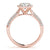 Round Cut Halo Pavé Engagement Ring