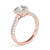 Round Cut Halo Pavé Engagement Ring