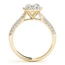 Oval Cut Halo Pavé Engagement Ring