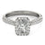 Emerald Cut Halo Pavé Engagement Ring