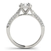 Emerald Cut Halo Pavé Engagement Ring DiamondStatus