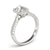 Emerald Cut Halo Pavé Engagement Ring